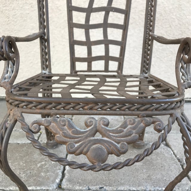 Late 20th Century Metal Plant Stand Chair Chairish