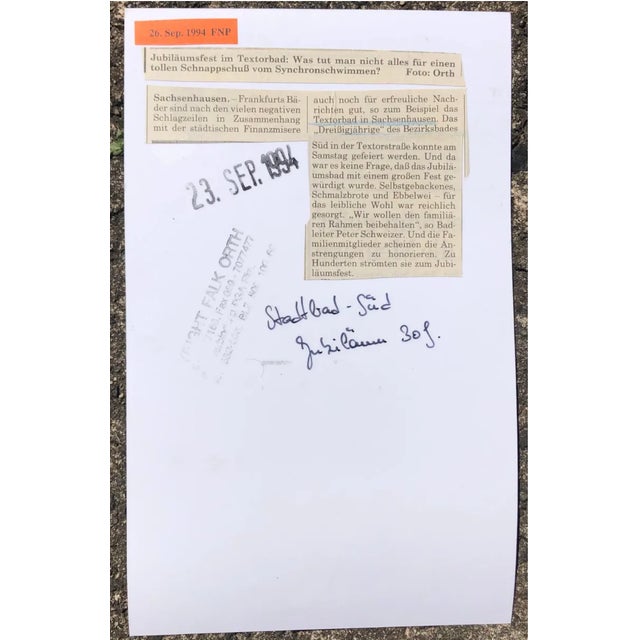 Figurative 1994 Synchronized Swimming Photographer Photo For Sale - Image 3 of 3