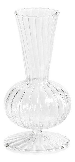 Marjorie Optic Glass Vases, Set of 2