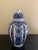 Ardalt Blue Delfia Blue & White Porcelain Ginger Jar For Sale - Image 9 of 11