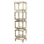 Gold Brass and Glass Bookcase, 1980s For Sale - Image 8 of 8
