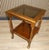 Vintage Square Bedside Tables in Wood and Glass on Wheels, 1960s-1970s, Set of 2 For Sale - Image 3 of 11