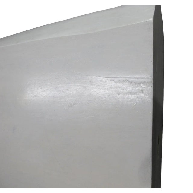Minimalist White Living Edge Block Coffee Table 17 For Sale - Image 11 of 11
