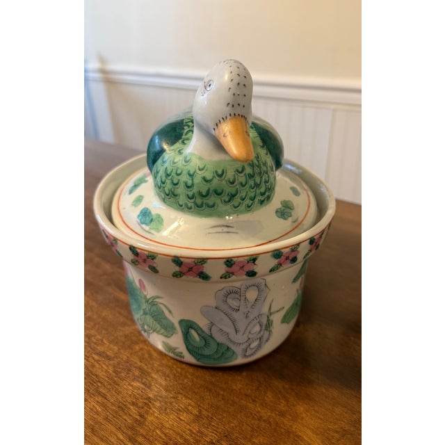Chinese Famille Rose Duck Tureen For Sale - Image 11 of 18