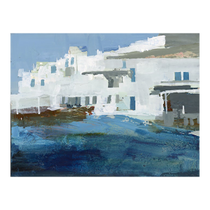 Soft Modernist Abstract Coastal Landscape Original Painting