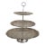 Three Tier Silver Plate Tray Stand For Sale