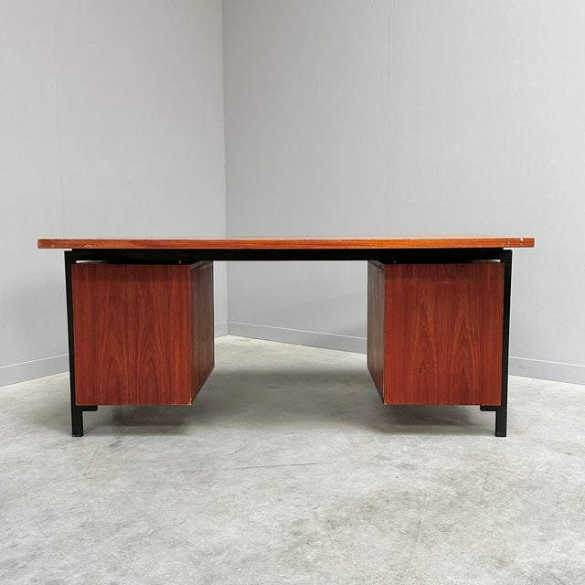 Freestanding EU02 Writing Desk by Cees Braakman for Pastoe, 1960s For Sale - Image 10 of 11