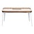 Herman Miller Airia Modern Walnut and White Writing Desk With Drawer For Sale