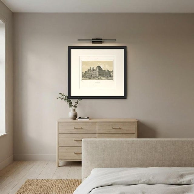 Cream After Philippe Benoist, Paris City Hall, 1860, Lithograph For Sale - Image 8 of 9