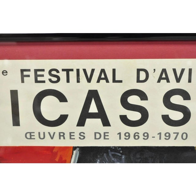 70s Pablo Picasso Festival d'Avignon Au Palais Des Papes Lithograph Print Poster For Sale - Image 9 of 12