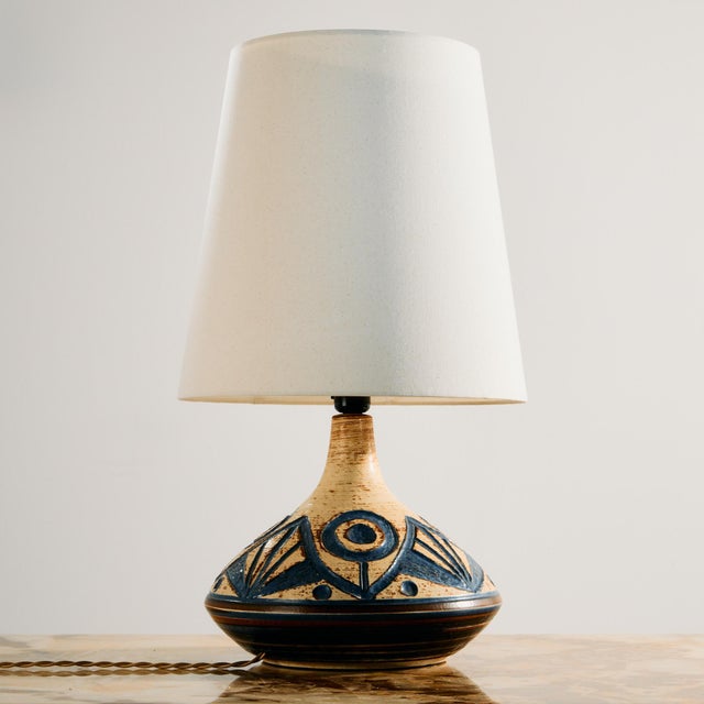 Model 3077-3 Ceramic Table Lamp by Noomi Backhausen and Arne Finne Nielsen for Søholm, 1960s For Sale - Image 13 of 13