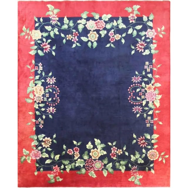 Antique Art Deco Chinese Rug For Sale - Image 12 of 12