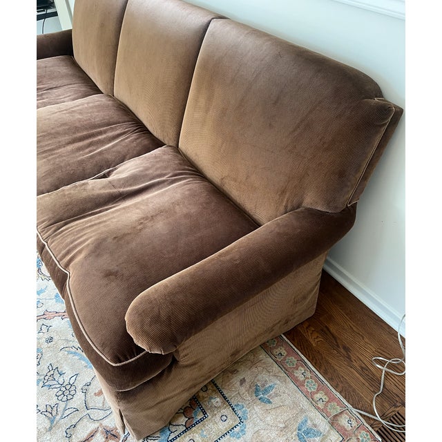 Brown Charles of London Brown Sofa For Sale - Image 8 of 8