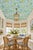 Mediterranean Limoncello Floral & Lemon Grasscloth Wallpaper by House Party | Mediterranean Blue | 8 Yards For Sale - Image 3 of 9