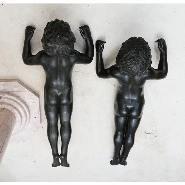 Art Deco Water Font Bird Fountain in Marble and Bronze, 1930s For Sale - Image 10 of 13