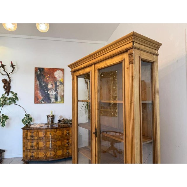Antique Farmhouse Display Cabinet For Sale - Image 6 of 11