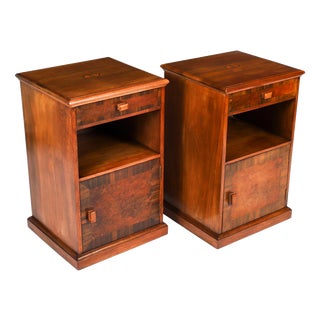 Walnut Erii Sandringham Bedside Cabinets with Royal Provenance, 1950s, Set of 2 For Sale