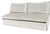 Nancy Corzine Modern Nancy Corzine Easton Armless Loveseat Sofa For Sale - Image 4 of 4