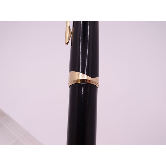 Black Meisterstuck Fountain Pen No12 in Black Resin and Gold Plating from Montblanc, 1990s For Sale - Image 8 of 18