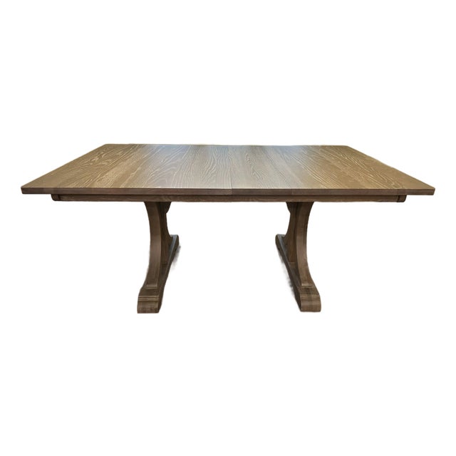 Ethan Allen Corin Trestle Extension Dining Table For Sale