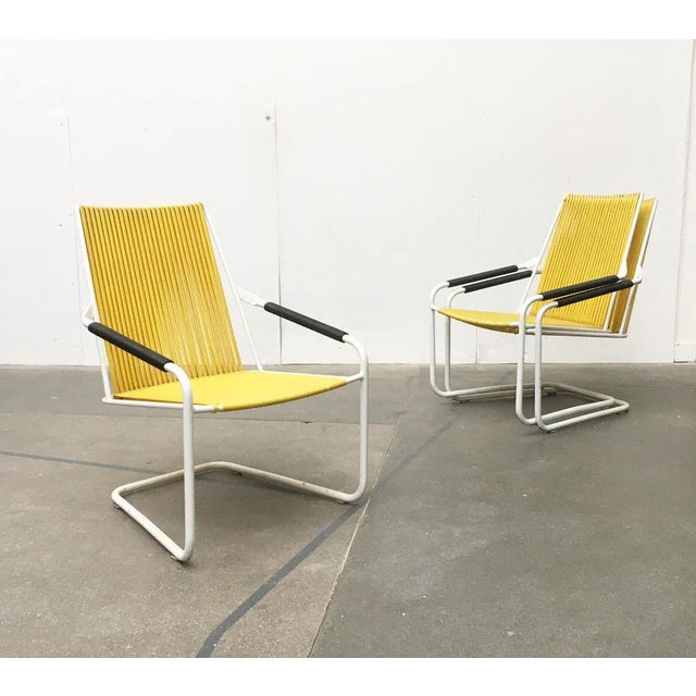 German Mid-Century Garden Stacking Chairs from Mauser, Set of 3 For Sale - Image 6 of 18