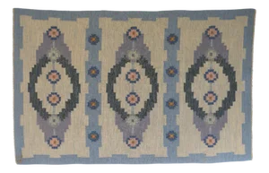 Mid-Century Modern Swedish Kilim Rug by Ta, 1960s