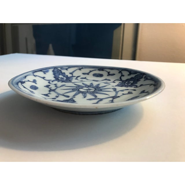 Chinese Late 19th Century Antique Chinese Qing Dynasty Porcelain Plate For Sale - Image 3 of 9