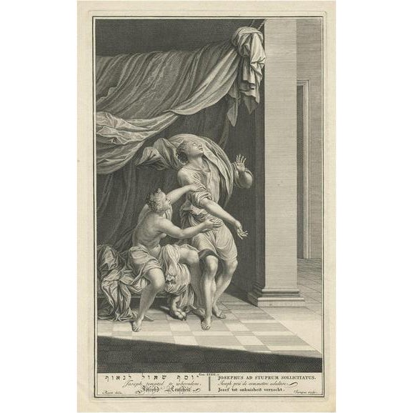 Hoet, Joseph Tempted, 1728, Engraving For Sale