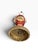 Metal Vintage Ruby Porcelain Courting Scene Table Lamps With Gilt Accents — Pair For Sale - Image 7 of 12