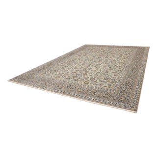 Kashan Rug in Hand-Knotted Wool For Sale