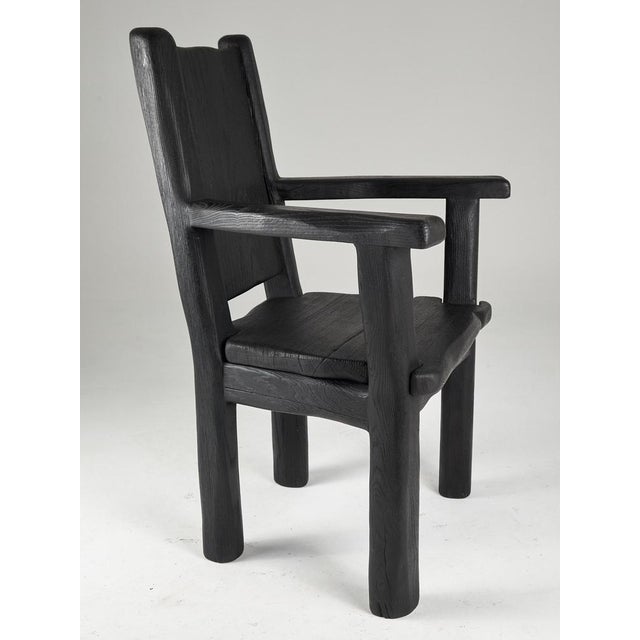 Massive Oak Armchair by Logniture For Sale - Image 12 of 13