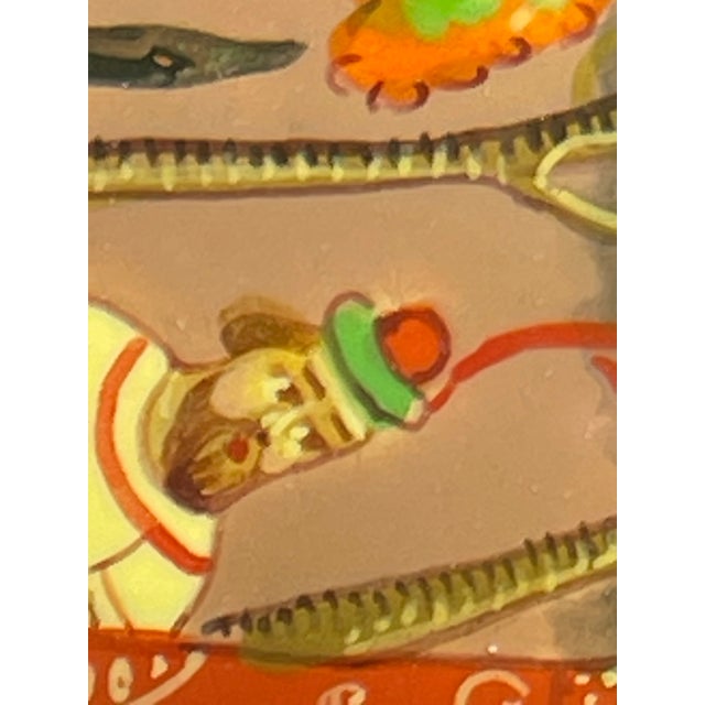 Illustration 1970s Kholuy Hand-Painted Lacquer Humpback Pony Miniature Box For Sale - Image 3 of 10