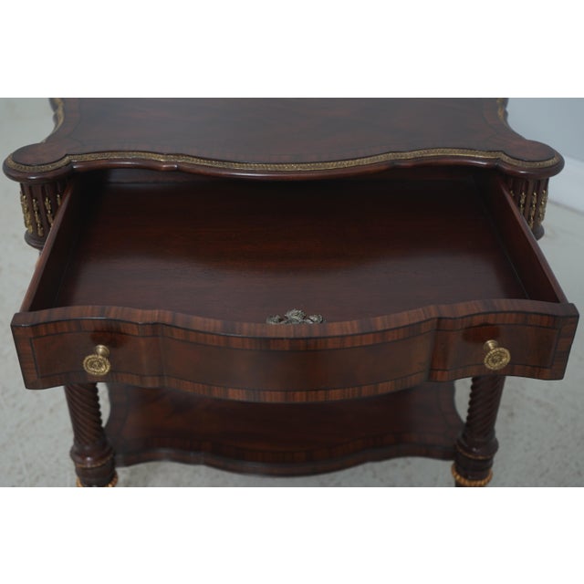 1980s Pair of Theodore Alexander Althorp Mahogany End Tables For Sale - Image 5 of 18
