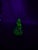 Vintage Uranium Glass Cruet With Stopper For Sale - Image 4 of 10