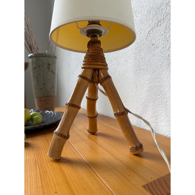 Vintage Rattan Table Lamp, 1960s For Sale - Image 17 of 18