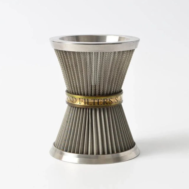 Vintage pen holder (pencil cup) made of metal mesh. Manufactured by Southwest Screens and Filters in 1960/1970s. This...