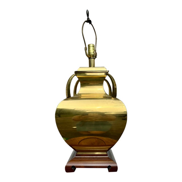 La Barge Brass Table Lamp For Sale
