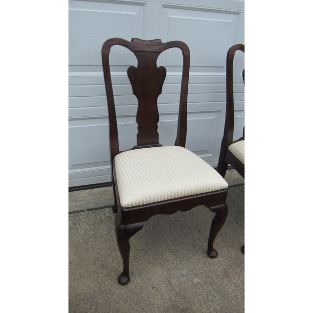 Thomasville 1980s Thomasville Cherry Dining Room Chairs Designer For Sale - Image 4 of 8