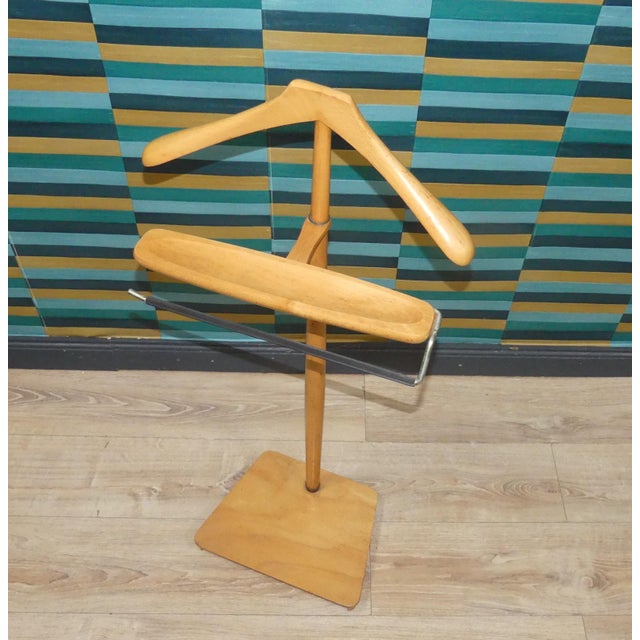 Vintage Valet Stand in Wood, 1970s For Sale - Image 6 of 6