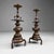 Brown Japanese Altar Candlesticks with Cranes, 1960s, Set of 2 For Sale - Image 8 of 12