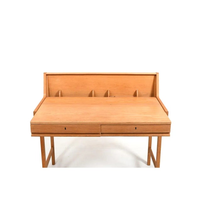1960s Danish Modern Oak Desk, 1960s For Sale - Image 5 of 13