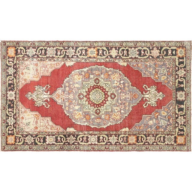 Textile 1960s Turkish Oushak Rug For Sale - Image 7 of 7