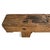 Mid 20th Century Rustic Vintage Old Railway Wood Beam Bench For Sale - Image 5 of 7