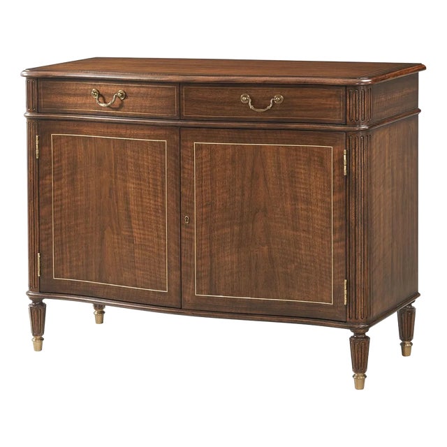 Regency Style Two Door Cabinet For Sale