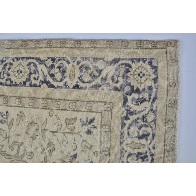 Textile 1950s Oversize Oushak Anatolian Floral Carpet For Sale - Image 7 of 10