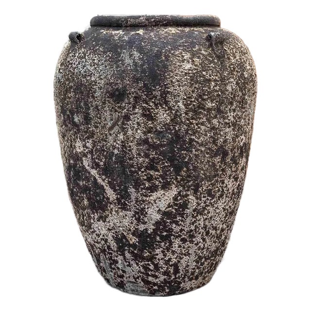 Andros Jar - Aegean Brown Terra Cotta Planter For Sale