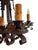 Bronze Antique Spanish Revival Wrought Iron Chandelier For Sale - Image 8 of 10