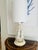 Ceramic Antique Neoclassical Bisque Figural Table Lamp Classical Maiden Column Form With Pierced Illuminated Base For Sale - Image 7 of 10