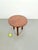 Dutch Art Deco Modernist Round Oak Side Table, 1930s For Sale - Image 4 of 9