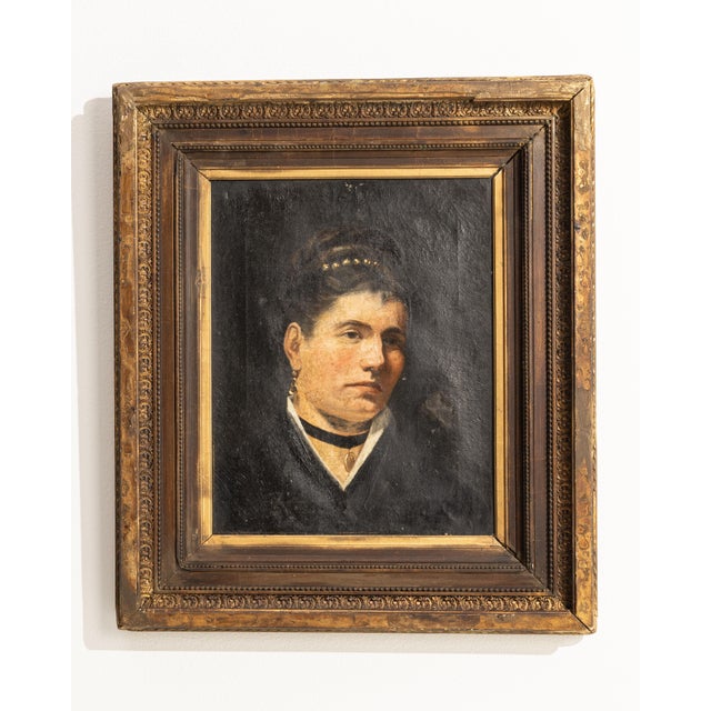 19th Century France Brown Canvas Painting For Sale In Greensboro - Image 6 of 15